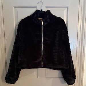 Jason Wu Black Faux Fur Short Jacket
